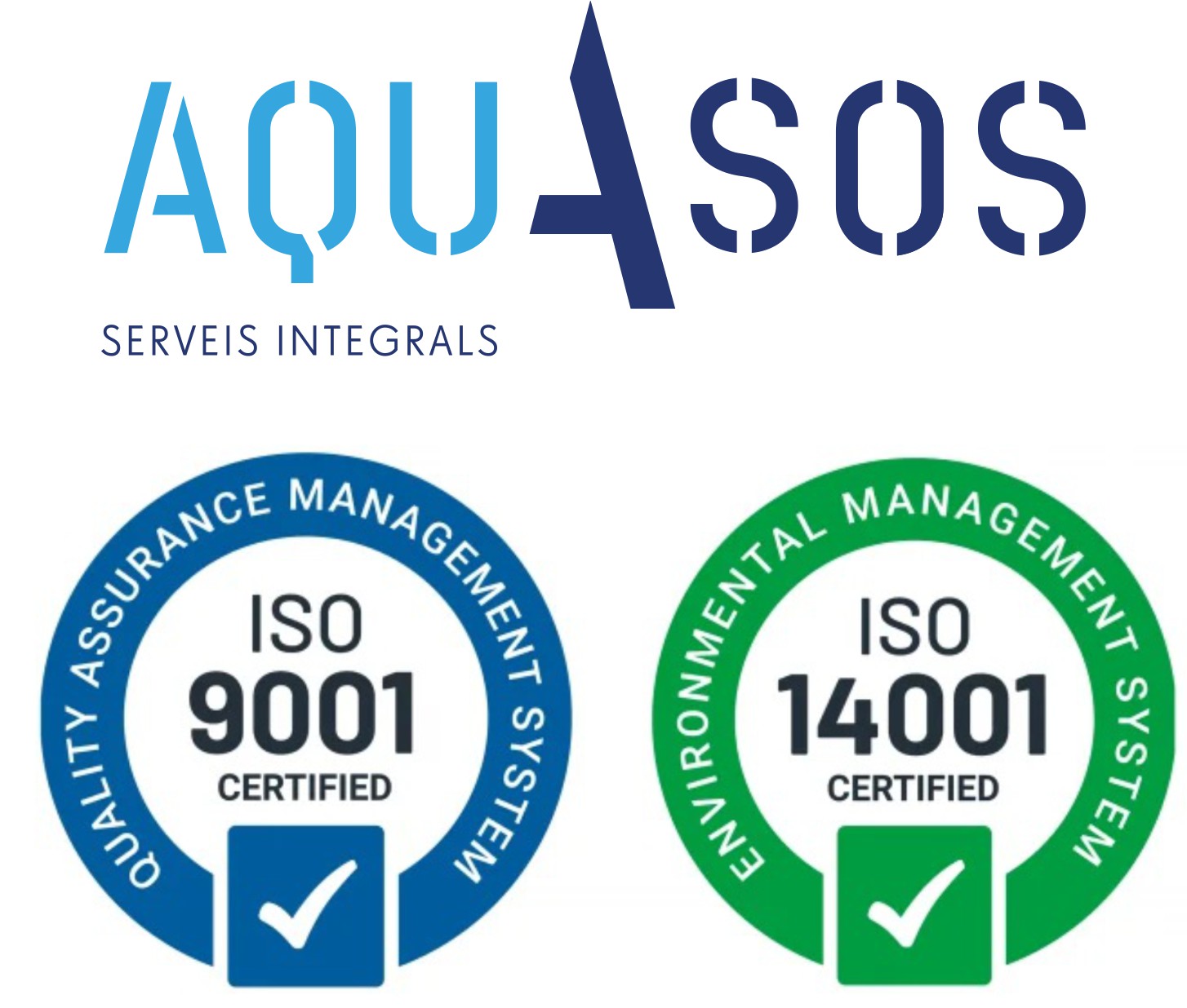 Aquasos impulsa la seva estratègia de sostenibilitat amb la implantació de la ISO 14001 i la renovació de la ISO 9001