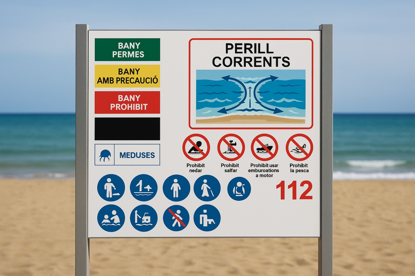 Senyalització costanera. Com llegir i entendre els cartells de seguretat