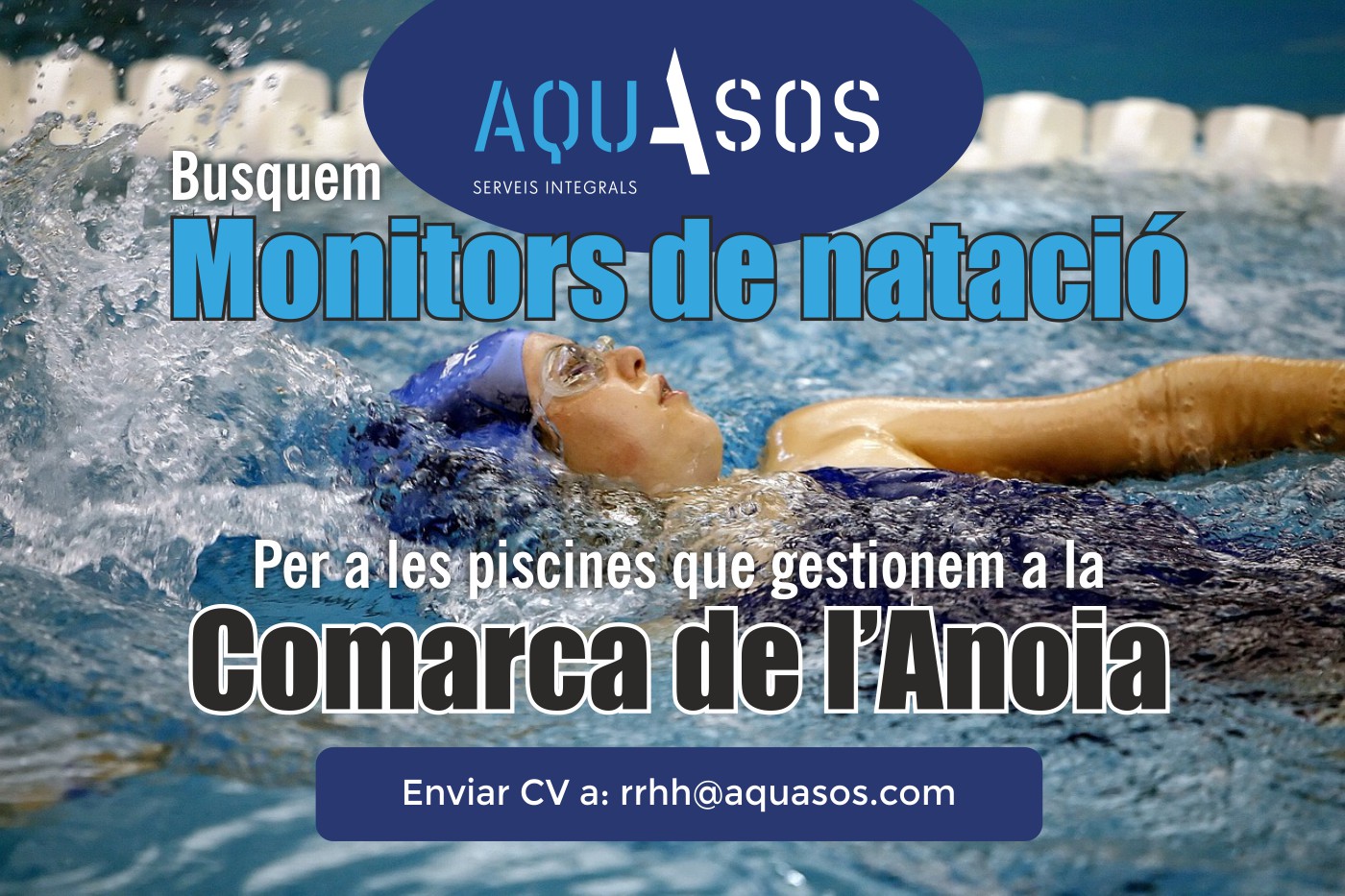 Busquem Monitors de natació per a les piscines de la comarca de l'Anoia